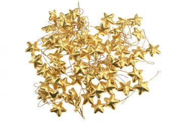 Dekorační hvězdičky (á3cm) - Zlaté,…