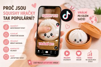 Squishy Bun: Virální mačkací knedlíček, který pomáhá proti stresu a baví miliony lidí