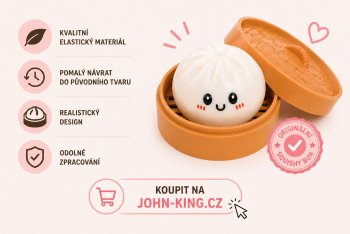 Squishy Bun: Virální mačkací knedlíček, který pomáhá proti stresu a baví miliony lidí