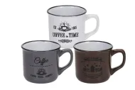 Hrnek na kávu 100 ml COFFEE - Keramická sada 3 ks