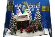 Vánoční dekorace - Prodej stromečků, svítí, 17 cm