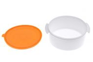 Plastový jídlonosič 3 dílný 2x1,1l + 1x2l - Oranžový (26cm)