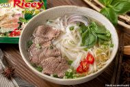 OH! RICEY Pho Bo Instantní Rýžové Široké Nudle s Hovězí Příchutí 63 g