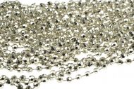 Vánoční řetěz (2.7m) - Stříbrné diamanty