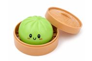 Squishy Dumpling antistresový mačkací knedlík v bambusovém košíku