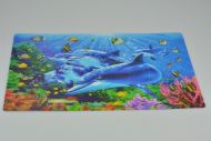 3D prostírání s měnícím se efektem (42x28cm) - Houf delfínů