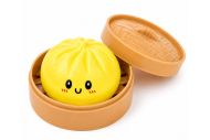 Squishy Dumpling antistresový mačkací knedlík v bambusovém košíku
