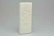 Sádrový odpařovací zvlhčovač na topení s reliéfem včetně háčku (20.5x8x3.5cm) - Motivy květin