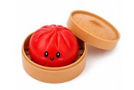 Squishy Dumpling antistresový mačkací knedlík v bambusovém košíku