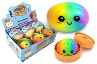 Squishy Dumpling antistresový mačkací knedlík v bambusovém košíku