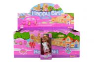 Mini panenka s pejskem Happy Girl (11cm) - Mix barev, 1ks