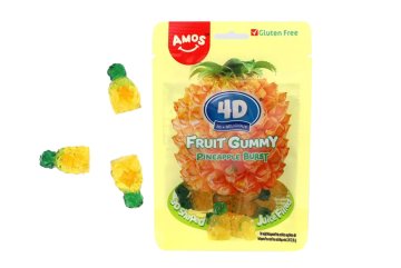 4D Fruit Gummy Pineapple 65g
