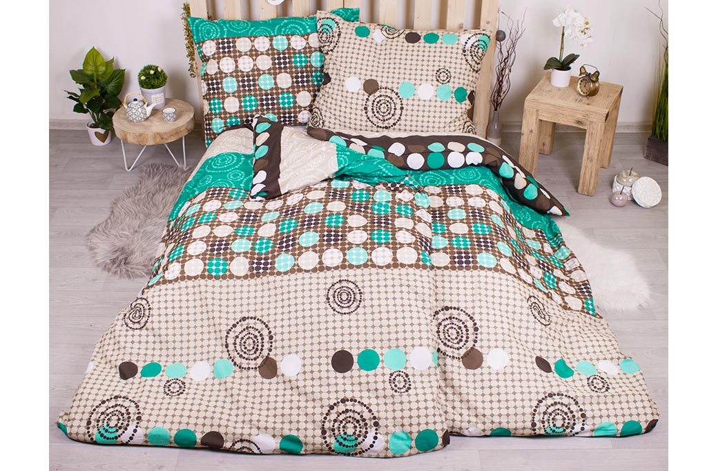 Sada povlečení na dvě lůžka 140x200+70x90 - Circles Sada povlečení na dvě lůžka 140x200+70x90 - Circles