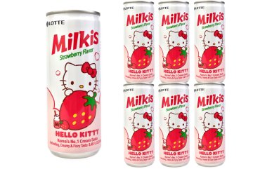 Milkis Strawberry Hello Kitty - Mléčná soda s příchutí jahody - MultiPack (6 x 250 ml)