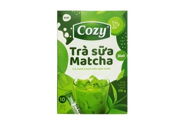 Cozy Matcha Milk Tea 3in1 10×17 g - instantní vietnamský TRA SUA MATCHA