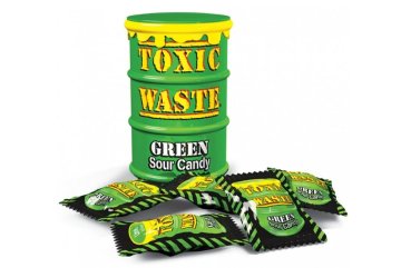 Toxic Waste Green Drum extrémně kyselé bonbóny zelené ovoce 42 g