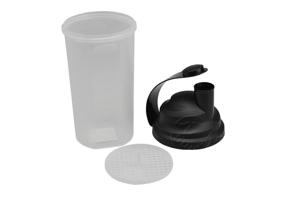 Plastový shaker TVAR 700ml (23,5x10cm) - Černé víčko Plastový shaker TVAR 700ml (23,5x10cm) - Černé víčko