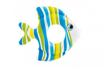 Nafukovací kruh INTEX (38x81cm) 59223 - Modrá ryba Nafukovací kruh INTEX (38x81cm) 59223 - Modrá ryba