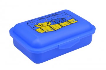 Svačinový box TVAR 14,5x9,5x5,5cm - Modrý s medvídkama Svačinový box TVAR 14,5x9,5x5,5cm - Modrý s medvídkama