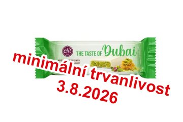 Bílá čokoláda s pistáciemi a křupavým kadayifem tyčinka 30g (DMT.3.8.2026)