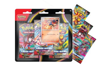 Pokémon TCG: ME04 Chaos Rising - 3 Blister Booster (3 boostery + promo karta + mince)