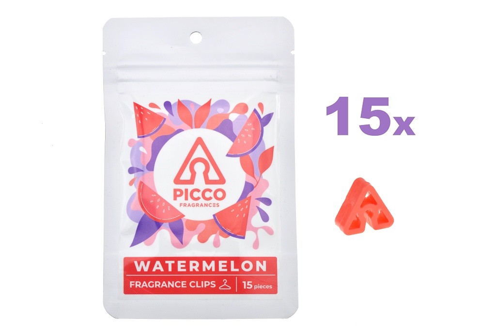 Fragrance clips PICCO, vůně do auta a šatníku - Vodní meloun Fragrance clips PICCO, vůně do auta a šatníku - Vodní meloun