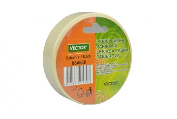 Papírová lepící páska VECTOR (24mm x 16.5m) Papírová lepící páska VECTOR (24mm x 16.5m)