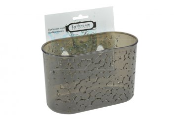 Plastová koupelnová polička s přísavkami BATHROOM (19x12x9cm) - Světle Hnědá Plastová koupelnová polička s přísavkami BATHROOM (19x12x9cm) - Světle Hnědá