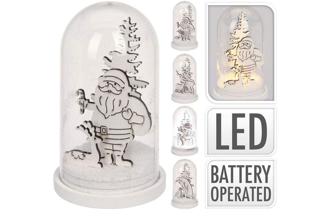 Vánoční figurka s LED diodou (11cm) - Mix motivů Vánoční figurka s LED diodou (11cm) - Mix motivů