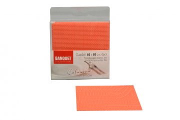 Podložky pod sklenice set 6ks Culinaria BANQUET (10x10cm) - Orange Podložky pod sklenice set 6ks Culinaria BANQUET (10x10cm) - Orange