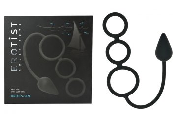 Anální kolík s kroužkem na penis Erotist - Drop S Anální kolík s kroužkem na penis Erotist - Drop S