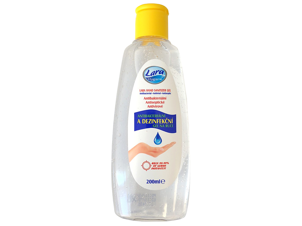 Antibakteriální a desinfekční gel na ruce LARA - 200ml Antibakteriální a desinfekční gel na ruce LARA - 200ml