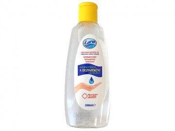 Antibakteriální a desinfekční gel na ruce LARA - 200ml Antibakteriální a desinfekční gel na ruce LARA - 200ml