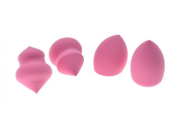 Houbička na make-up - Set 4ks, růžová Houbička na make-up - Set 4ks, růžová