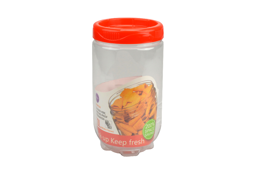 Plastová nádoba na uskladnění potravin 1l (9,5x17,5cm) Plastová nádoba na uskladnění potravin 1l (9,5x17,5cm)