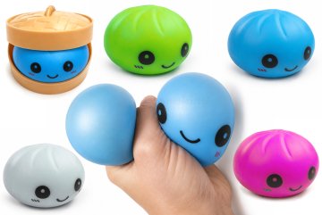 Squishy Bun Metallic se sametovým povrchem