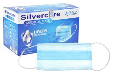 Čtyřvrstvá rouška Silvercare - Balení 50ks Čtyřvrstvá rouška Silvercare - Balení 50ks