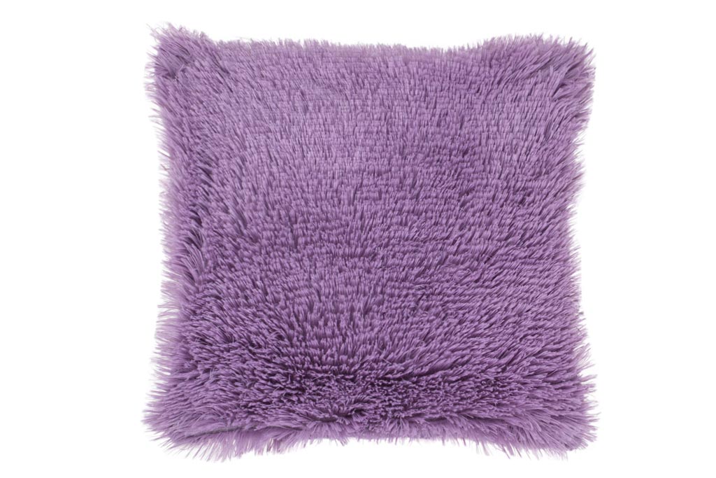 Luxusní povlak na polštářek s dlouhým vlasem 40x40 - Fialový Luxusní povlak na polštářek s dlouhým vlasem 40x40 - Fialový