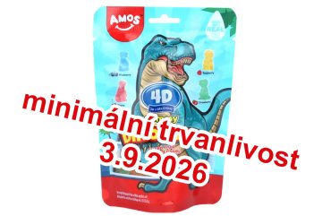 Amos 4D Gummy Dinosaur Fruity 65g (DMT.3.9.2026)
