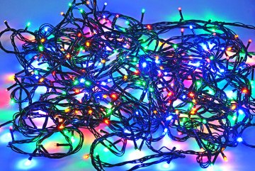 Vnitřní Vánoční LED osvětlení - Barevné 250 LED