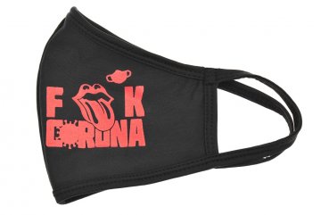 Textilní rouška - FCK corona virus, red kiss