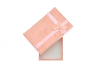 Dárková krabička pro pár náušnic, prstýnek a přívěšek - Růžová