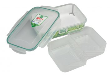 Plastový box se silikonovým těsněním a vyndávacím dvojtým vnitřkem PLAST ART 1l (6x21,5x15cm) Plastový box se silikonovým těsněním a vyndávacím dvojtým vnitřkem PLAST ART 1l (6x21,5x15cm)