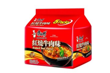 Kang Shi Fu instantní nudle (hovězí) - Braised Beef Flavour 530 g (5×106 g)