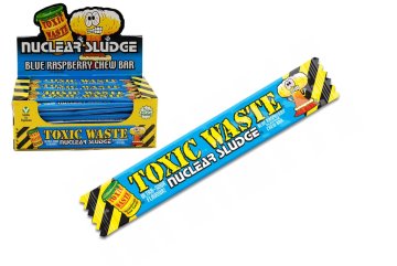 Toxic Waste Sludge Blue Raspberry kyselá žvýkací tyčinka 20 g (malina)