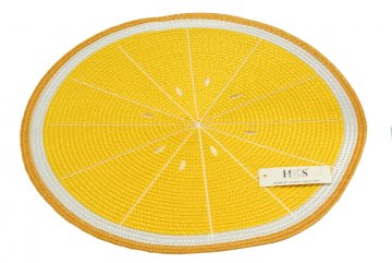 Pletené prostírání 38cm - Citron Pletené prostírání 38cm - Citron