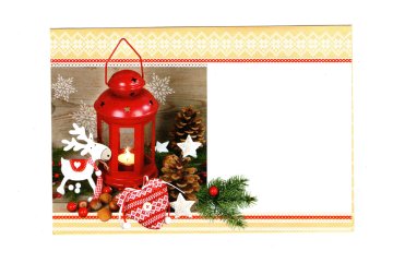 Vánoční obálky 177 x 120 mm - Červený…