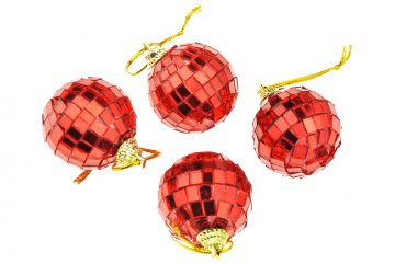 Vánoční kouličky (4cm), disco koule,…