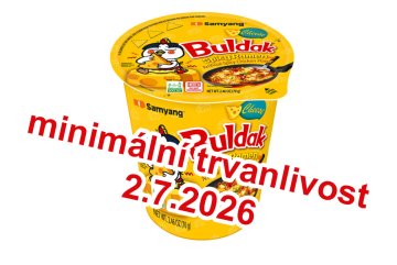 Buldak Cheese CUP - Pohár Samyang Ramen 70g (DMT.2.7.2026)