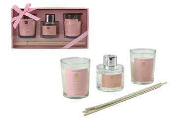 Aroma set 2ks vonná svíčka 45g, 1ks difuzer 30ml - Černá růže Aroma set 2ks vonná svíčka 45g, 1ks difuzer 30ml - Černá růže